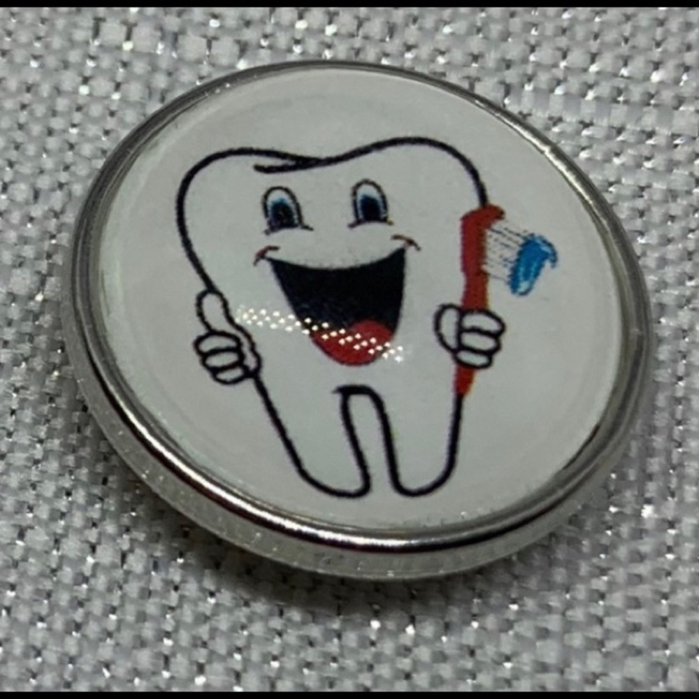 Dental Health Snap Button Charm - Oh Snap!